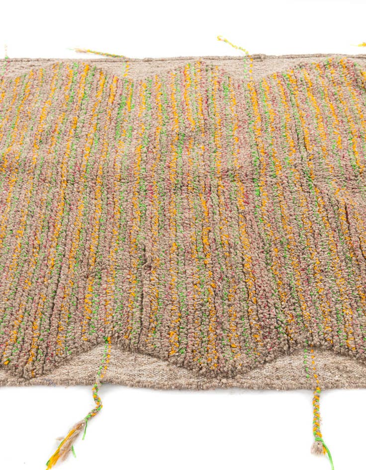 Detail image of 4' 4 x 6' 2  Hand Knotted Moroccan Wool Rug