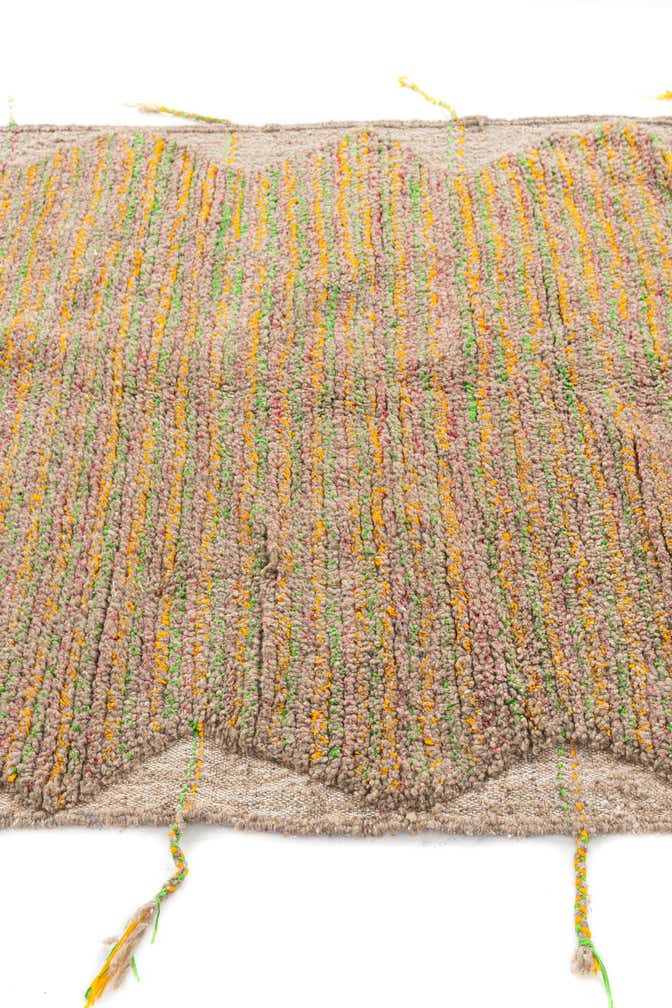 4' 4 x 6' 2 Hand Knotted Moroccan Wool Rug