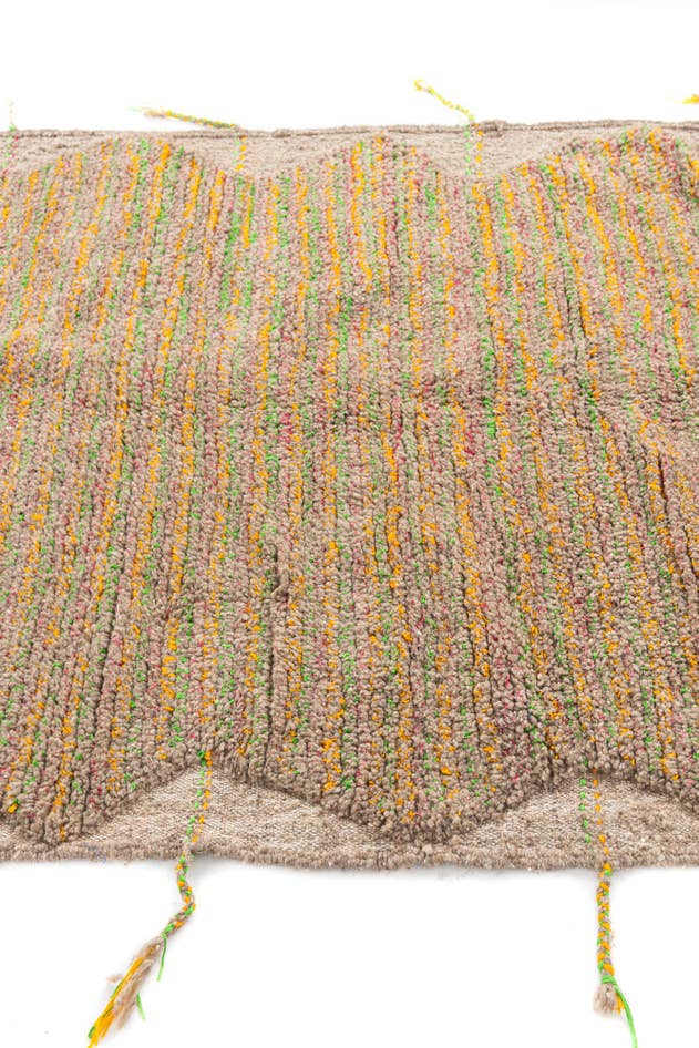 Detail image of 4' 4 x 6' 2 Hand Knotted Moroccan Wool Rug