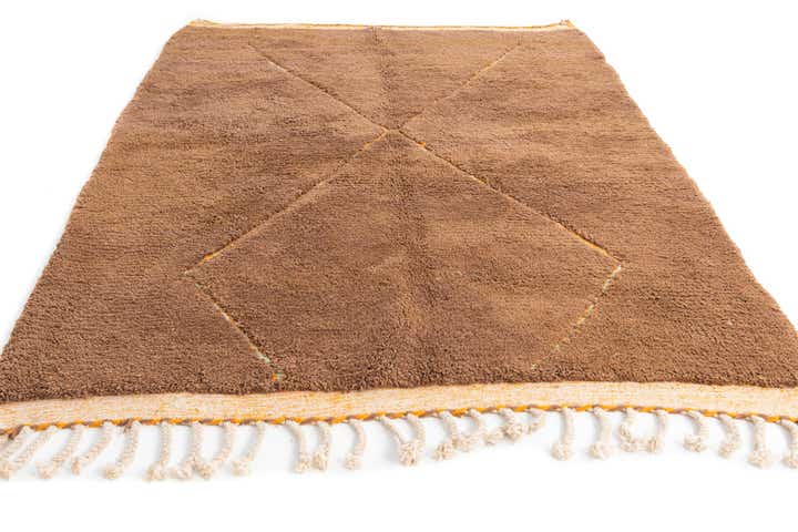 5' 10 x 7' 8 Hand Knotted Moroccan Wool Rug