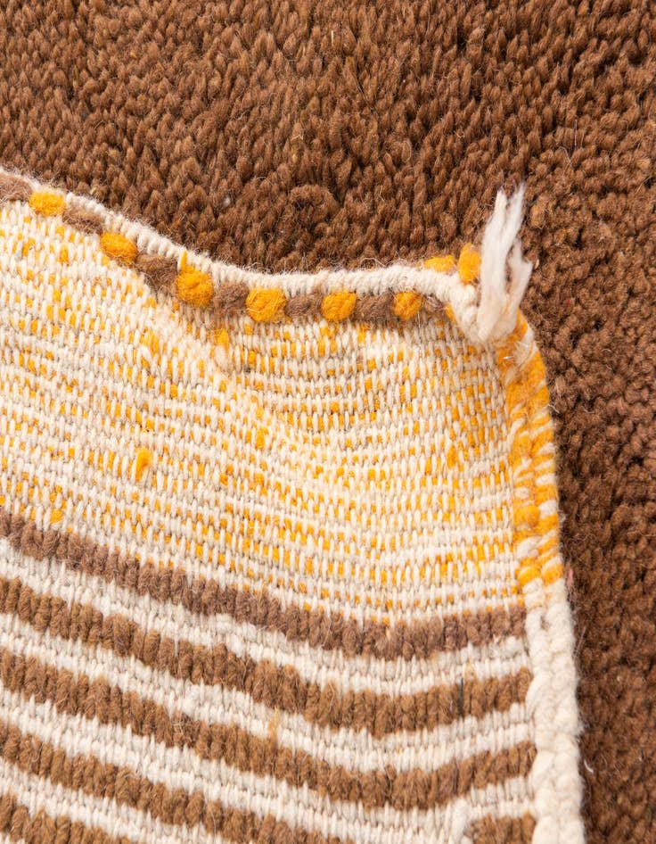 Detail image of 5' 10 x 7' 8  Hand Knotted Moroccan Wool Rug