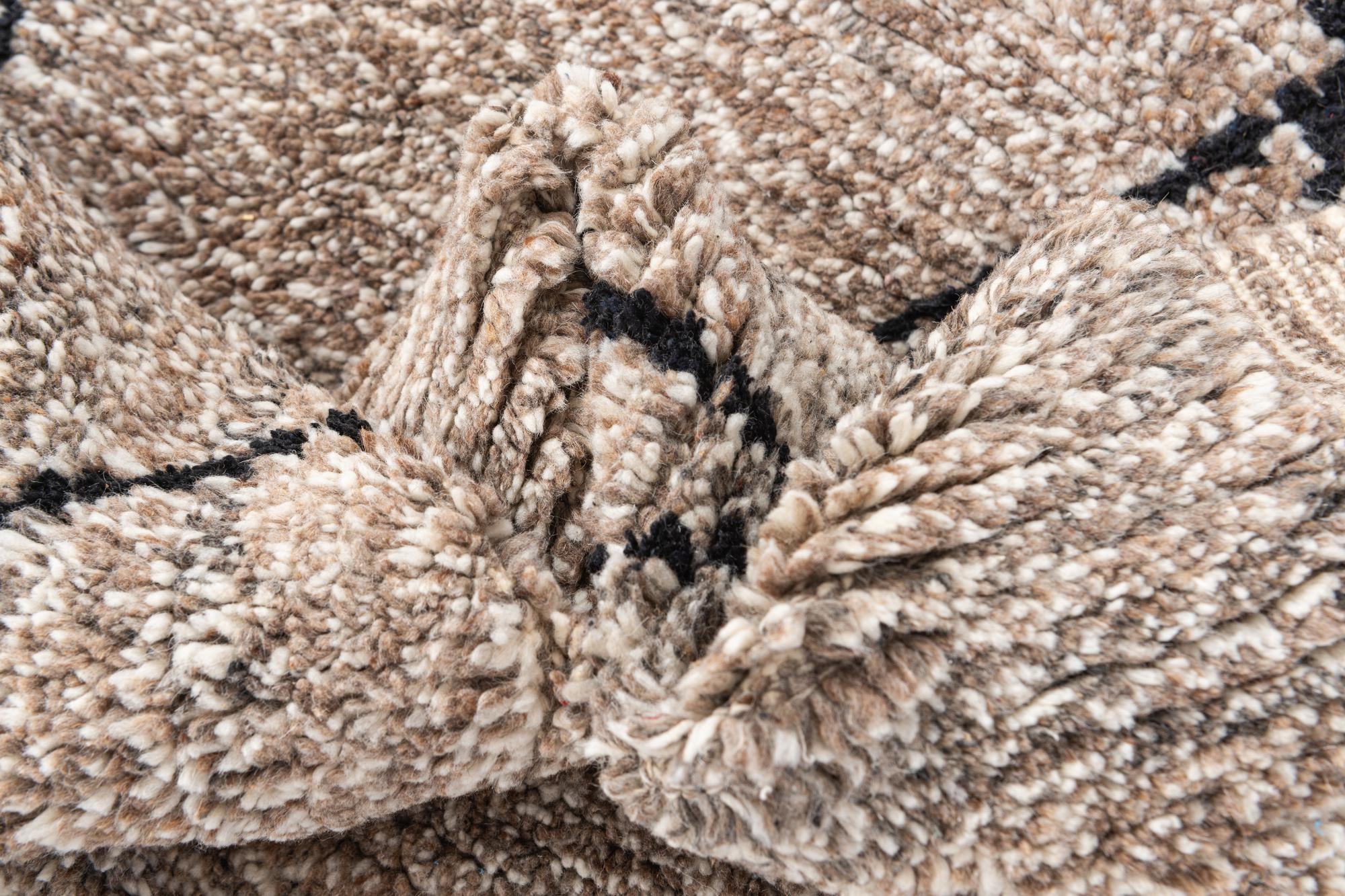 6' 5 x 10' 4 Hand Knotted Moroccan Wool Rug