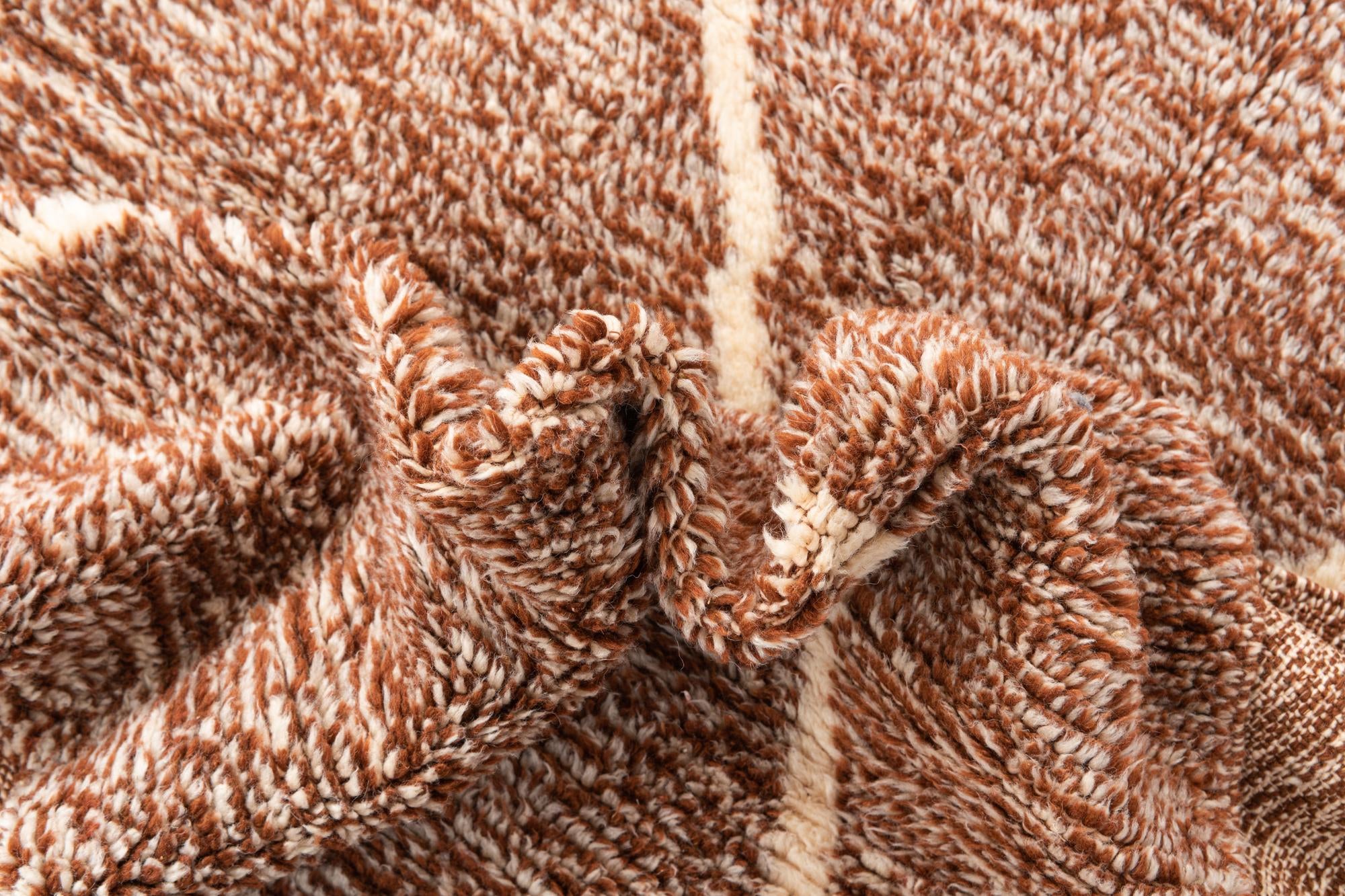 6' 6 x 10' Hand Knotted Moroccan Wool Rug