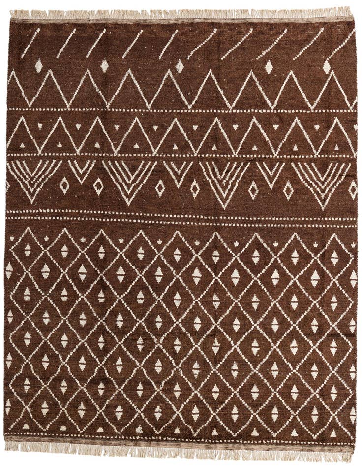Detail image of 8' 3 x 10' 10 Hand Knotted Moroccan Wool Rug