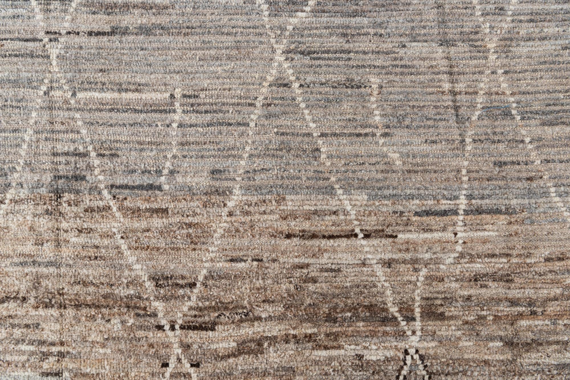 8' 4 x 9' 5 Hand Knotted Moroccan Wool Rug