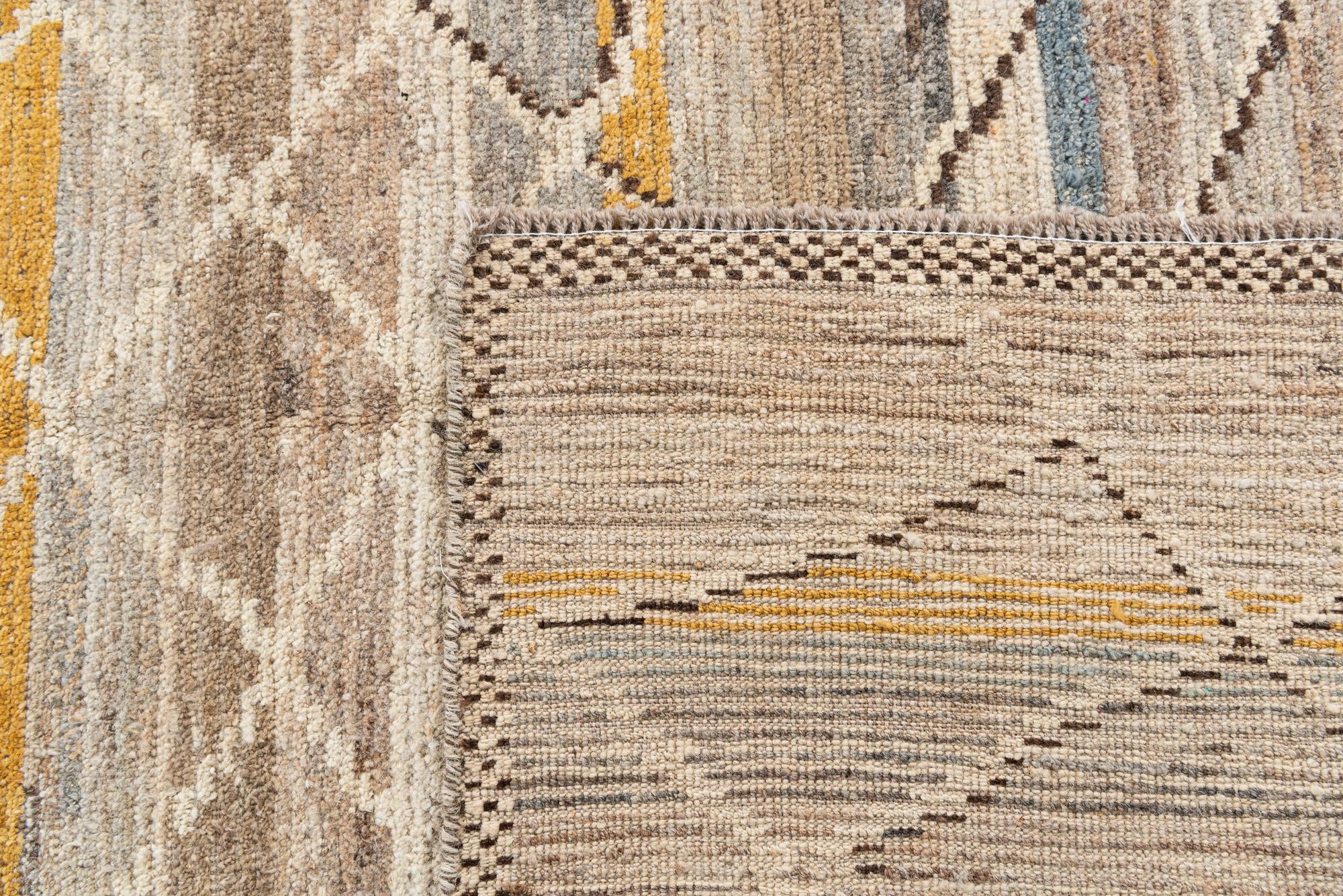 265cm x 370cm Hand Knotted Moroccan Wool Rug