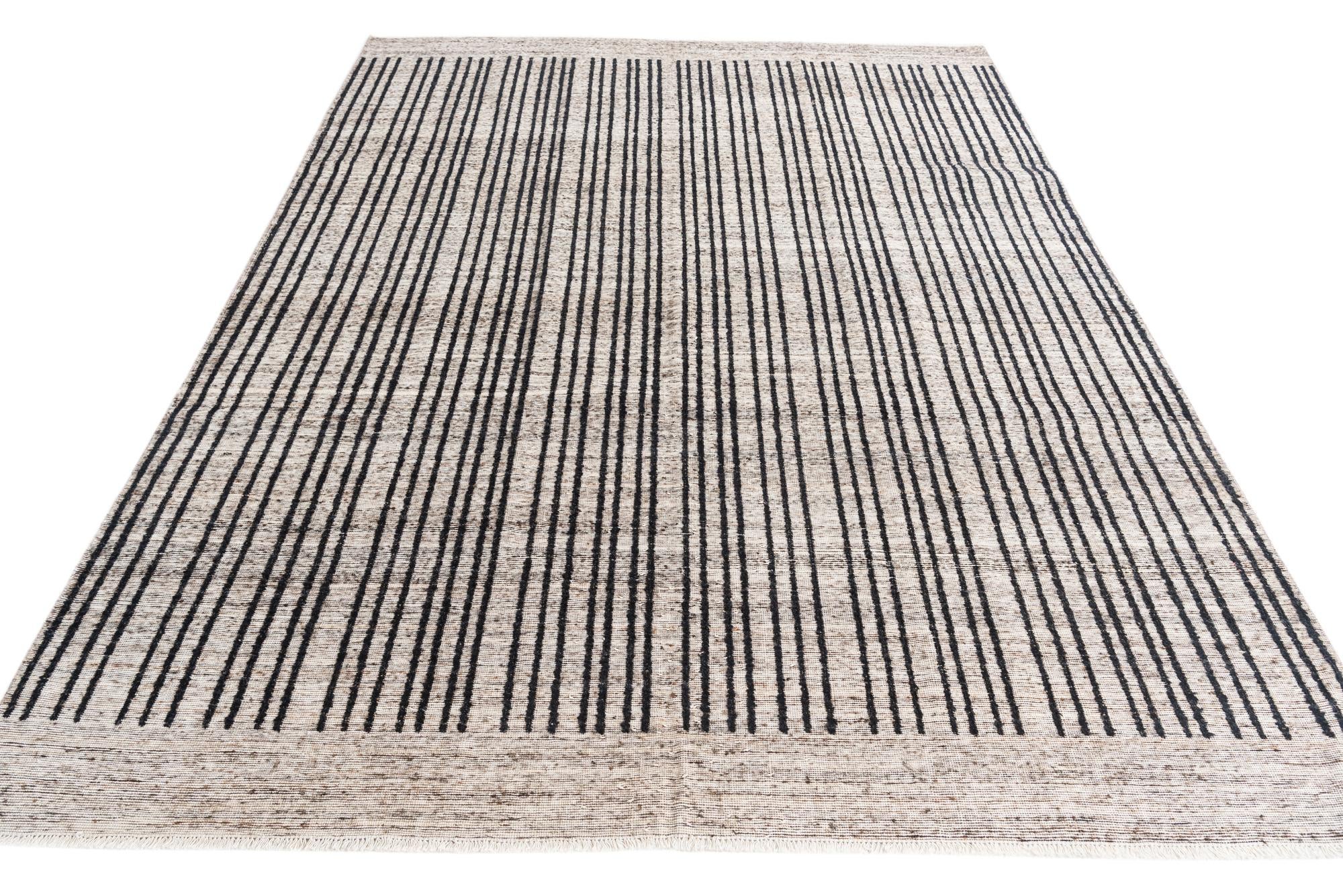 265cm x 370cm Hand Knotted Moroccan Wool Rug