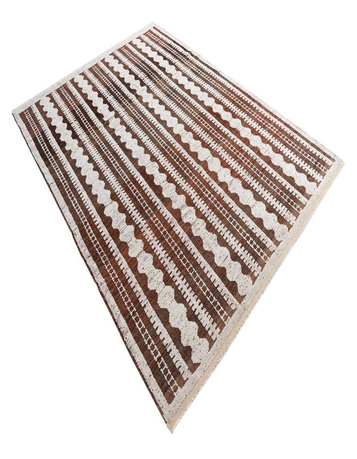 Detail image of 8' x 11'  Hand Knotted Moroccan Wool Rug