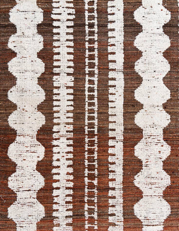 Detail image of 8' x 11'  Hand Knotted Moroccan Wool Rug