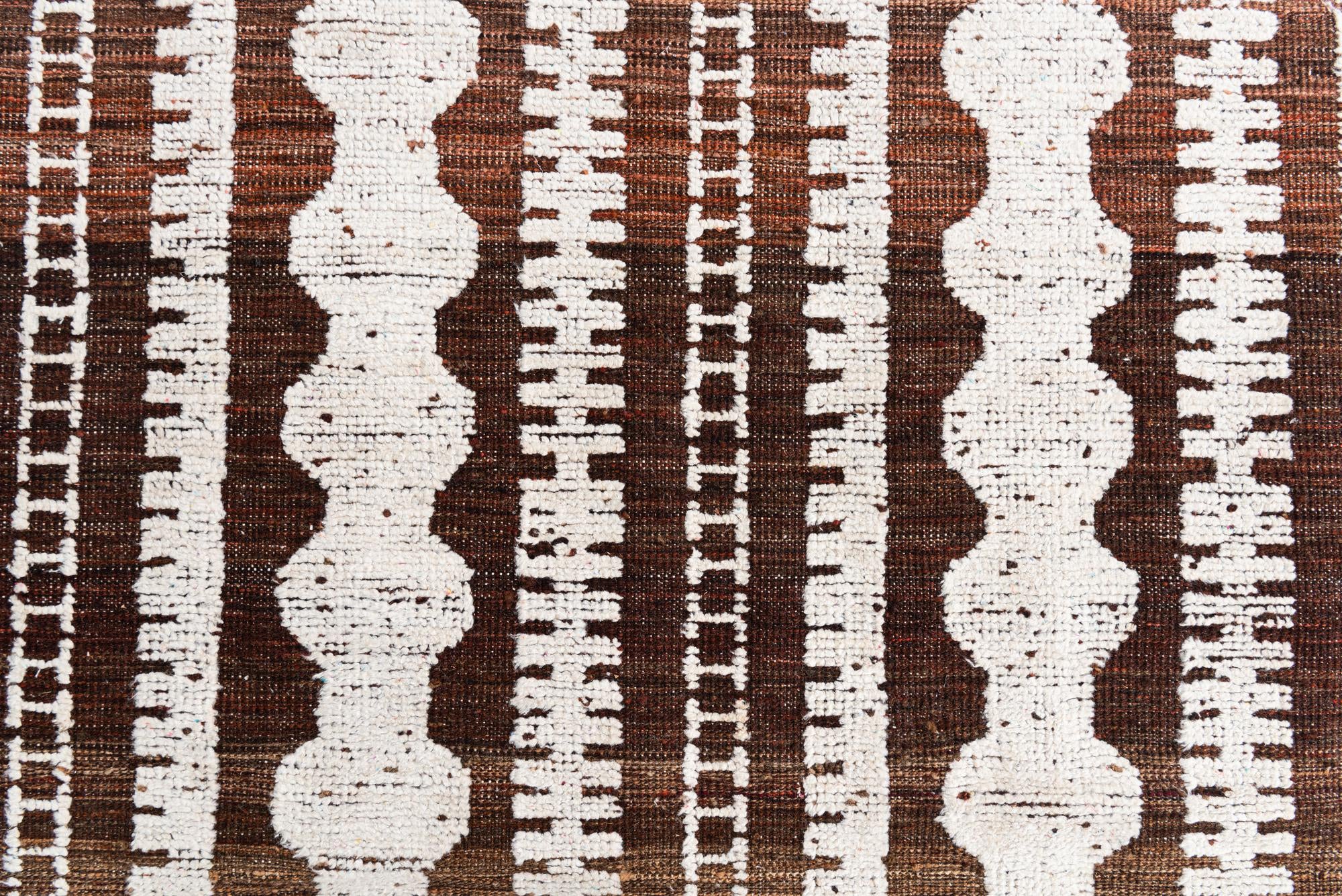 8' x 11' Hand Knotted Moroccan Wool Rug