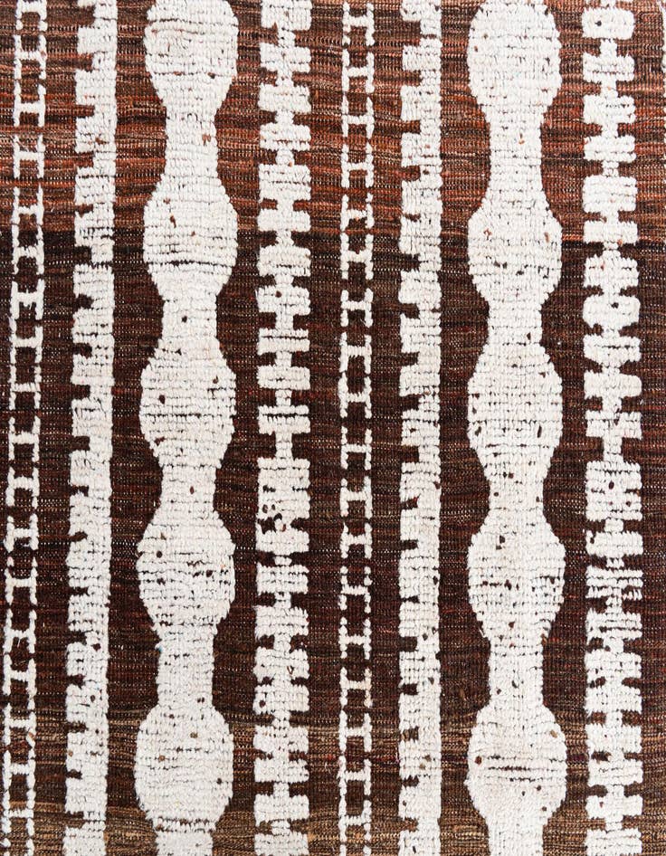 Detail image of 8' x 11'  Hand Knotted Moroccan Wool Rug