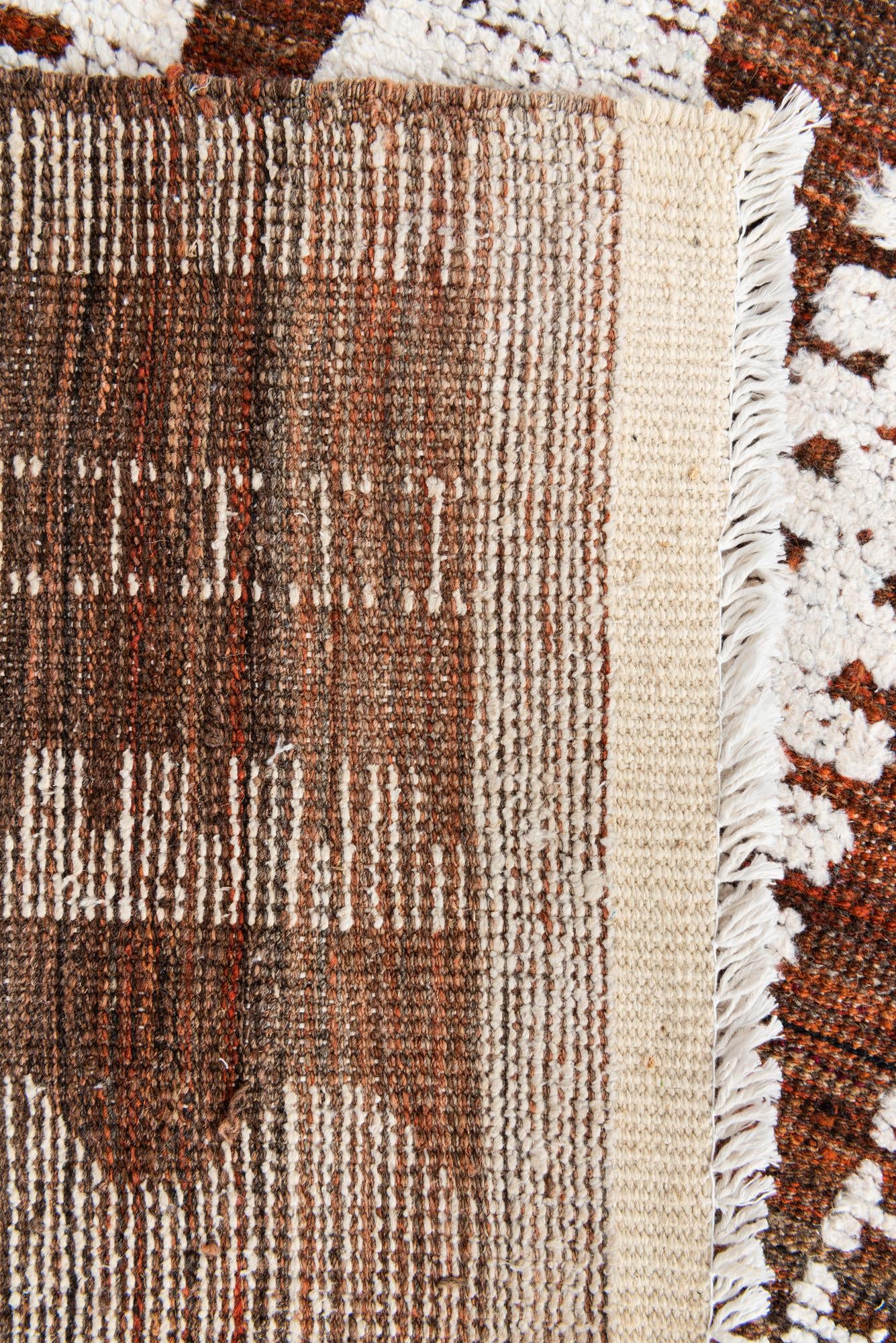 8' x 11' Hand Knotted Moroccan Wool Rug