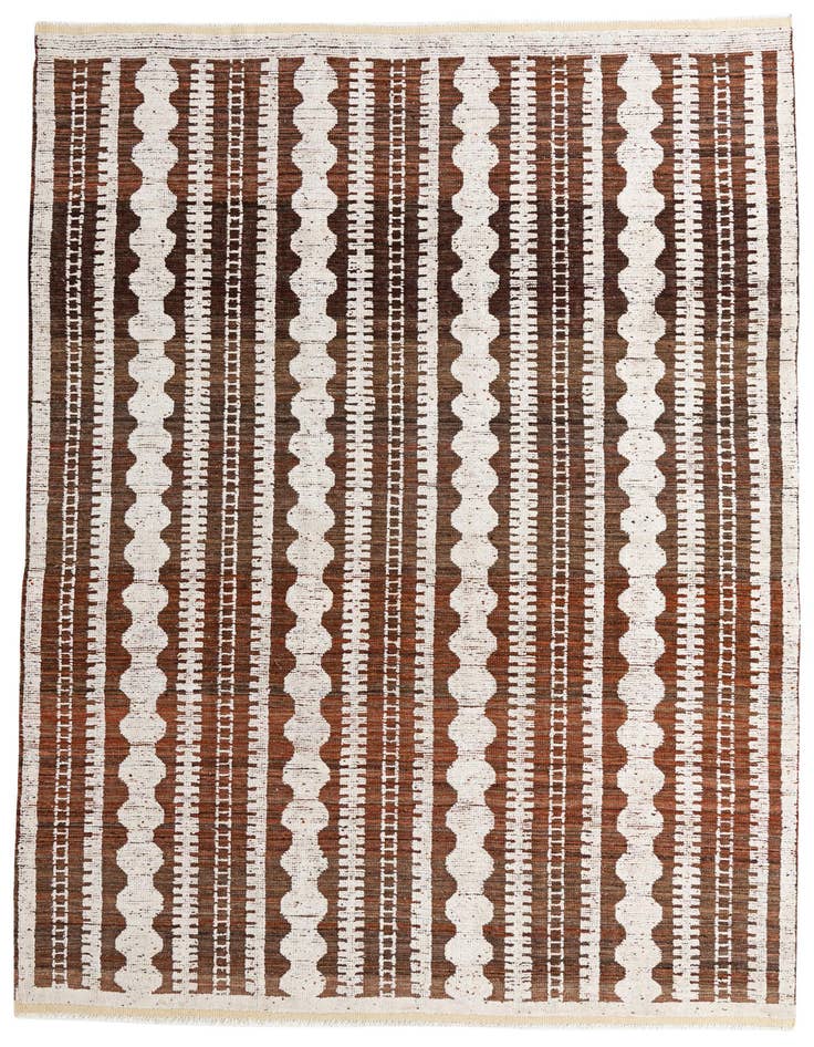 Detail image of 8' x 11' Hand Knotted Moroccan Wool Rug