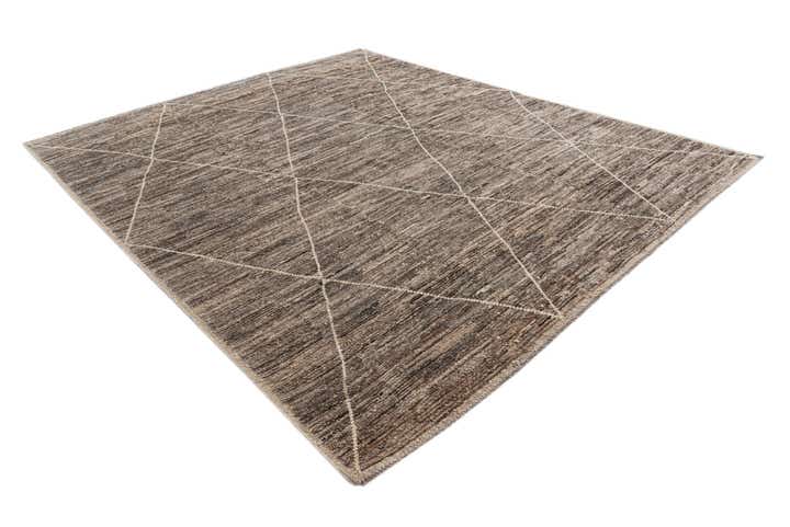 8' 7 x 10' 1 Hand Knotted Moroccan Wool Rug