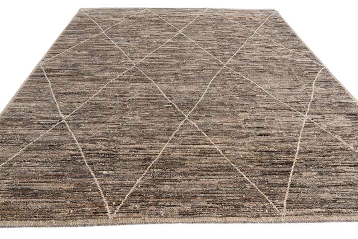 8' 7 x 10' 1 Hand Knotted Moroccan Wool Rug