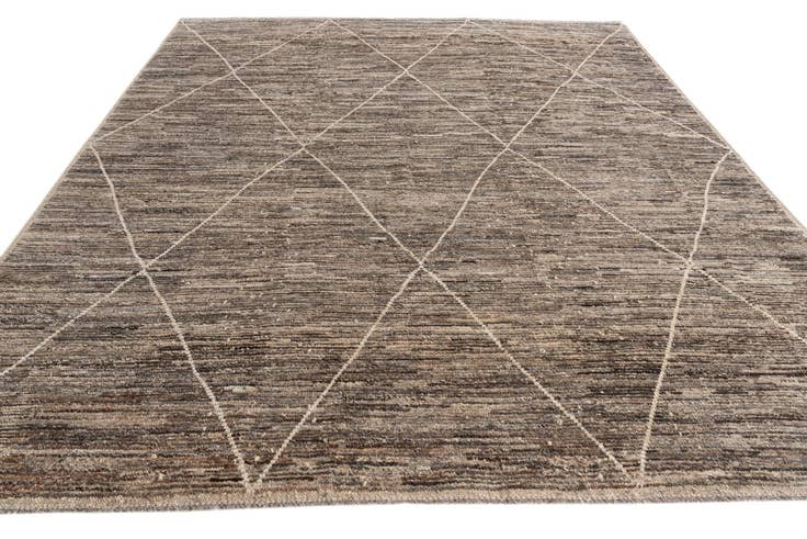 Detail image of 8' 7 x 10' 1 Hand Knotted Moroccan Wool Rug