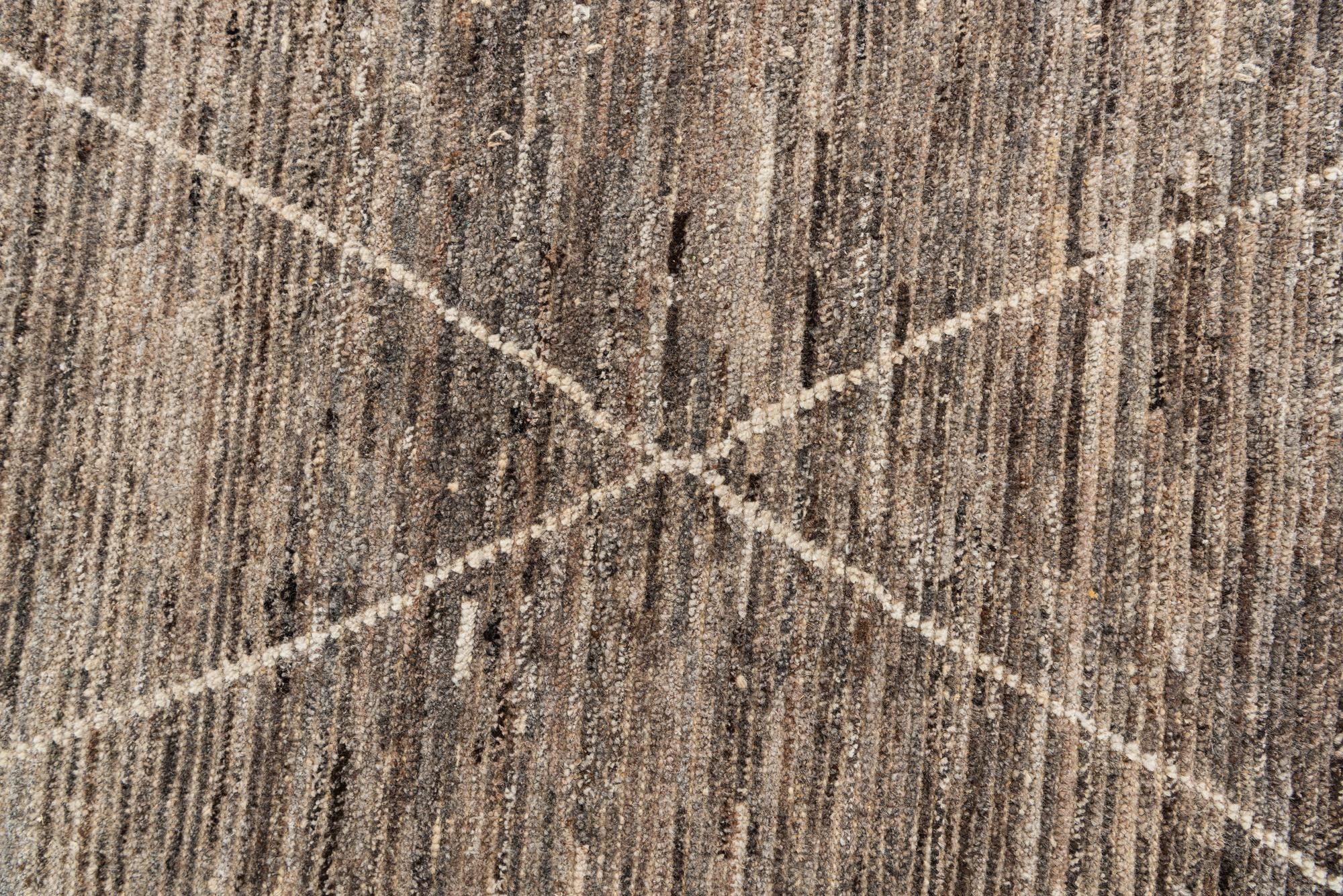 8' 7 x 10' 1 Hand Knotted Moroccan Wool Rug