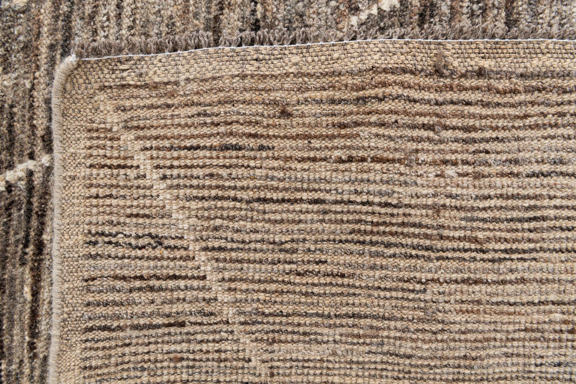 8' 7 x 10' 1 Hand Knotted Moroccan Wool Rug