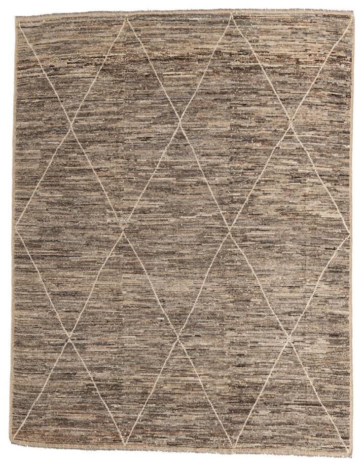 Detail image of 8' 7 x 10' 1 Hand Knotted Moroccan Wool Rug