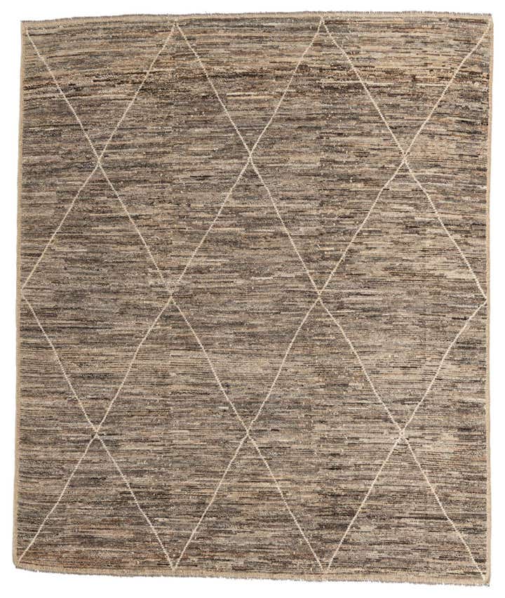 8' 7 x 10' 1 Hand Knotted Moroccan Wool Rug