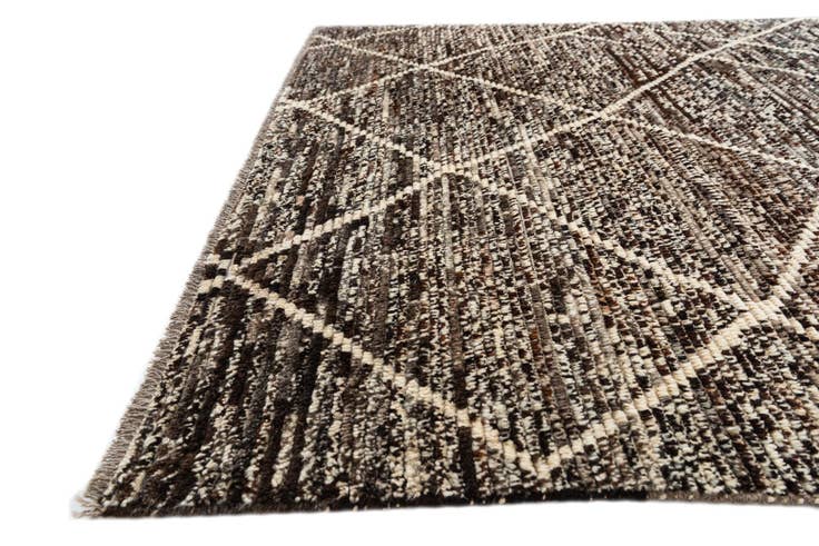 Detail image of 5' 6 x 8' Hand Knotted Moroccan Wool Rug