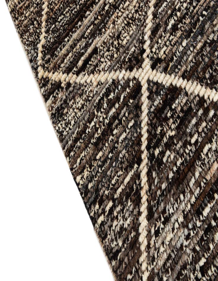 Detail image of 5' 6 x 8'  Hand Knotted Moroccan Wool Rug