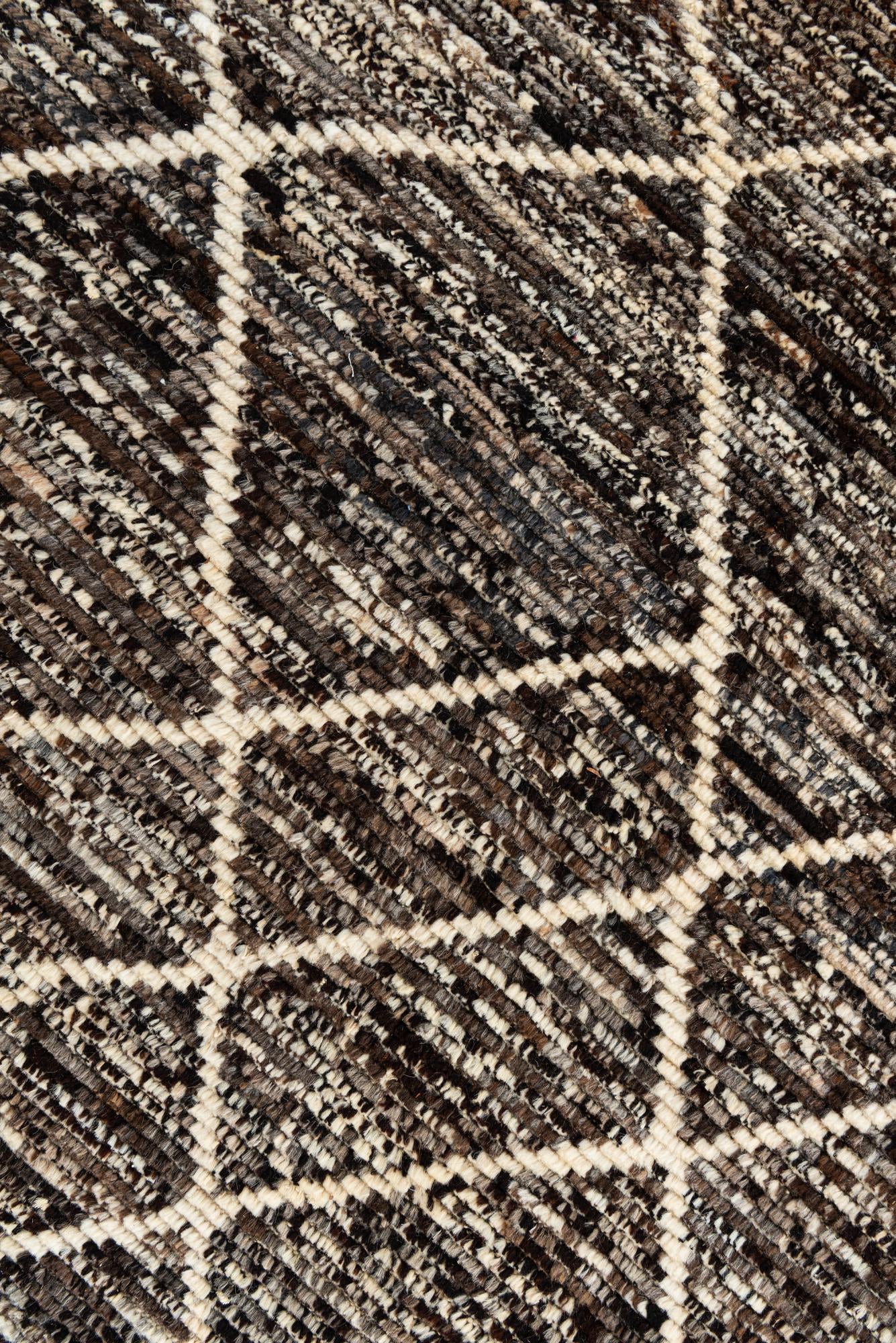 5' 6 x 8' Hand Knotted Moroccan Wool Rug