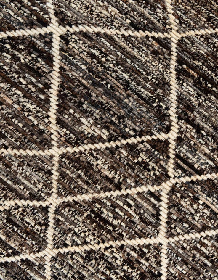 Detail image of 5' 6 x 8'  Hand Knotted Moroccan Wool Rug
