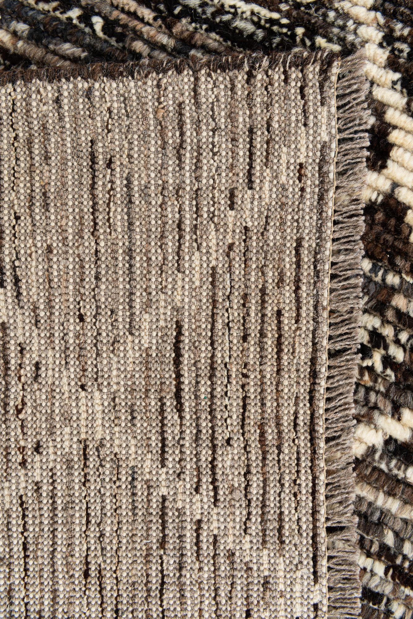 5' 6 x 8' Hand Knotted Moroccan Wool Rug