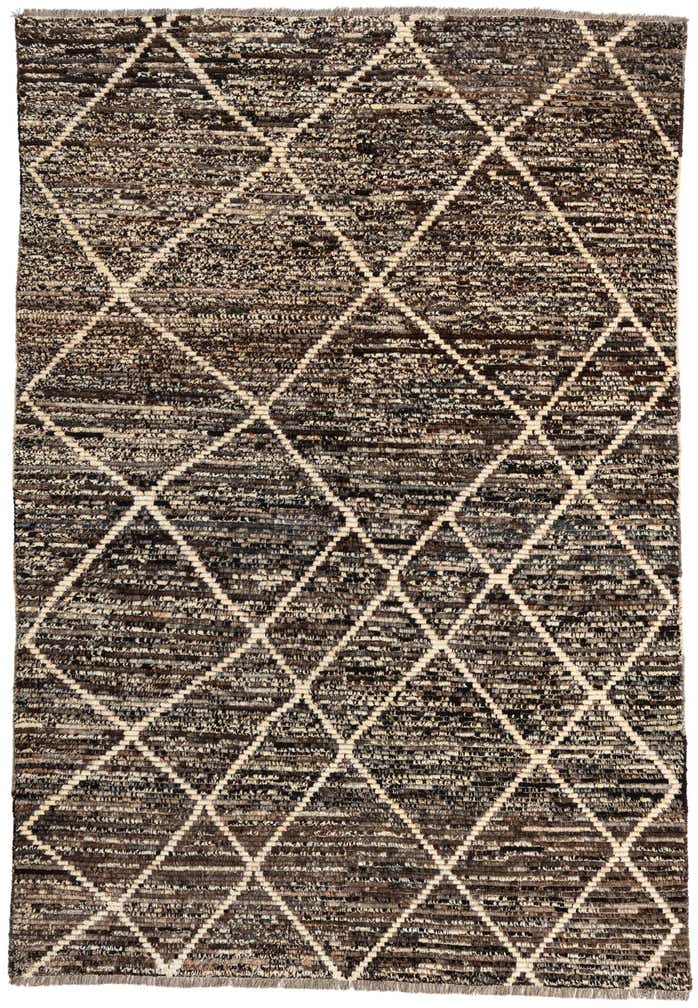5' 6 x 8' Hand Knotted Moroccan Wool Rug