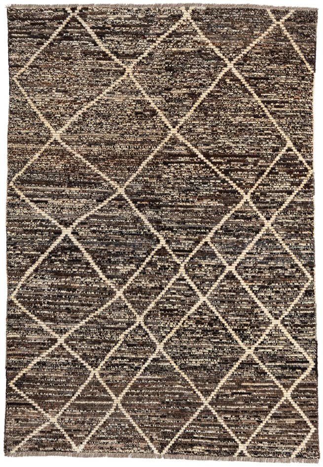 Detail image of 5' 6 x 8' Hand Knotted Moroccan Wool Rug