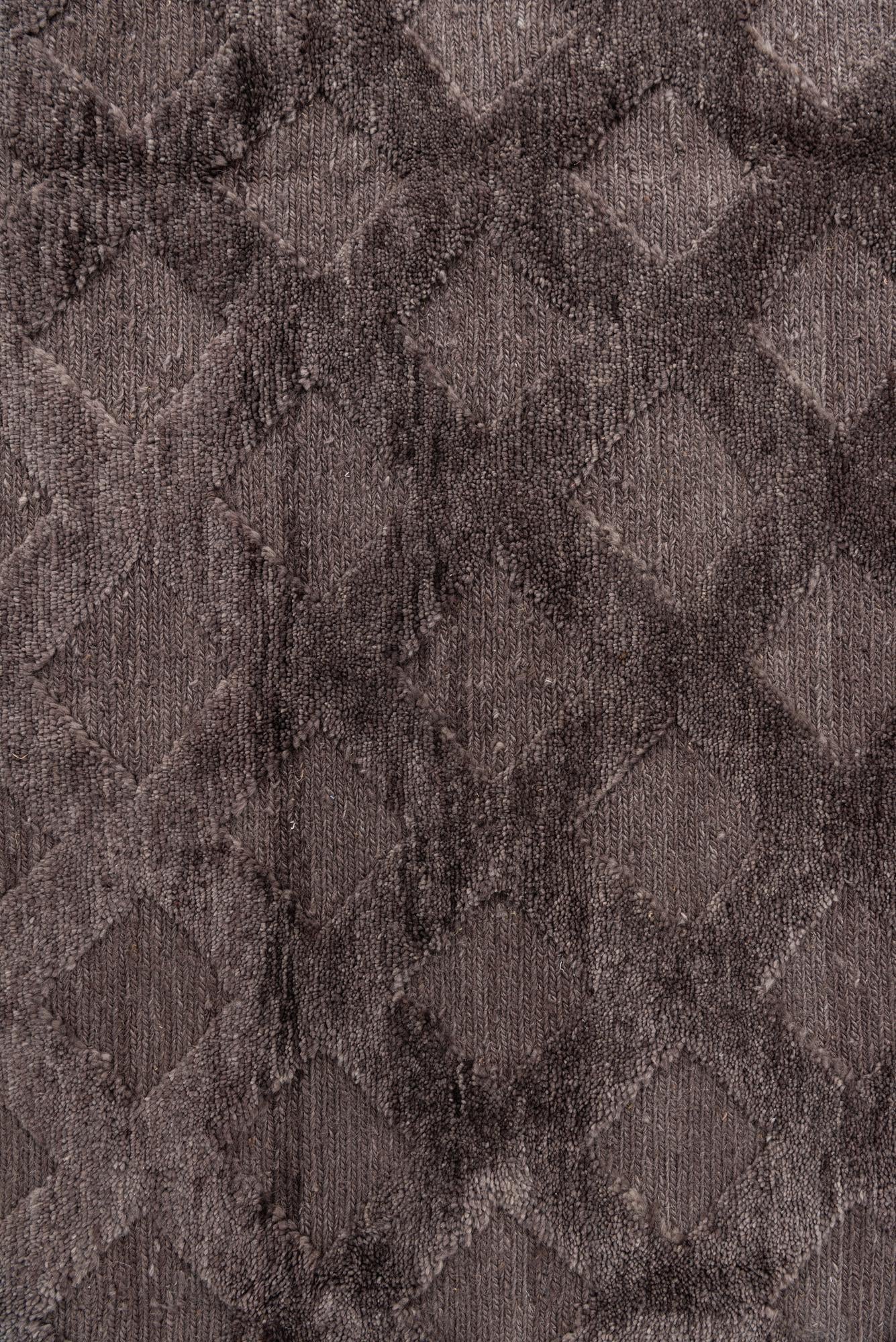 5' 9 x 8' Hand Knotted Moroccan Wool Rug