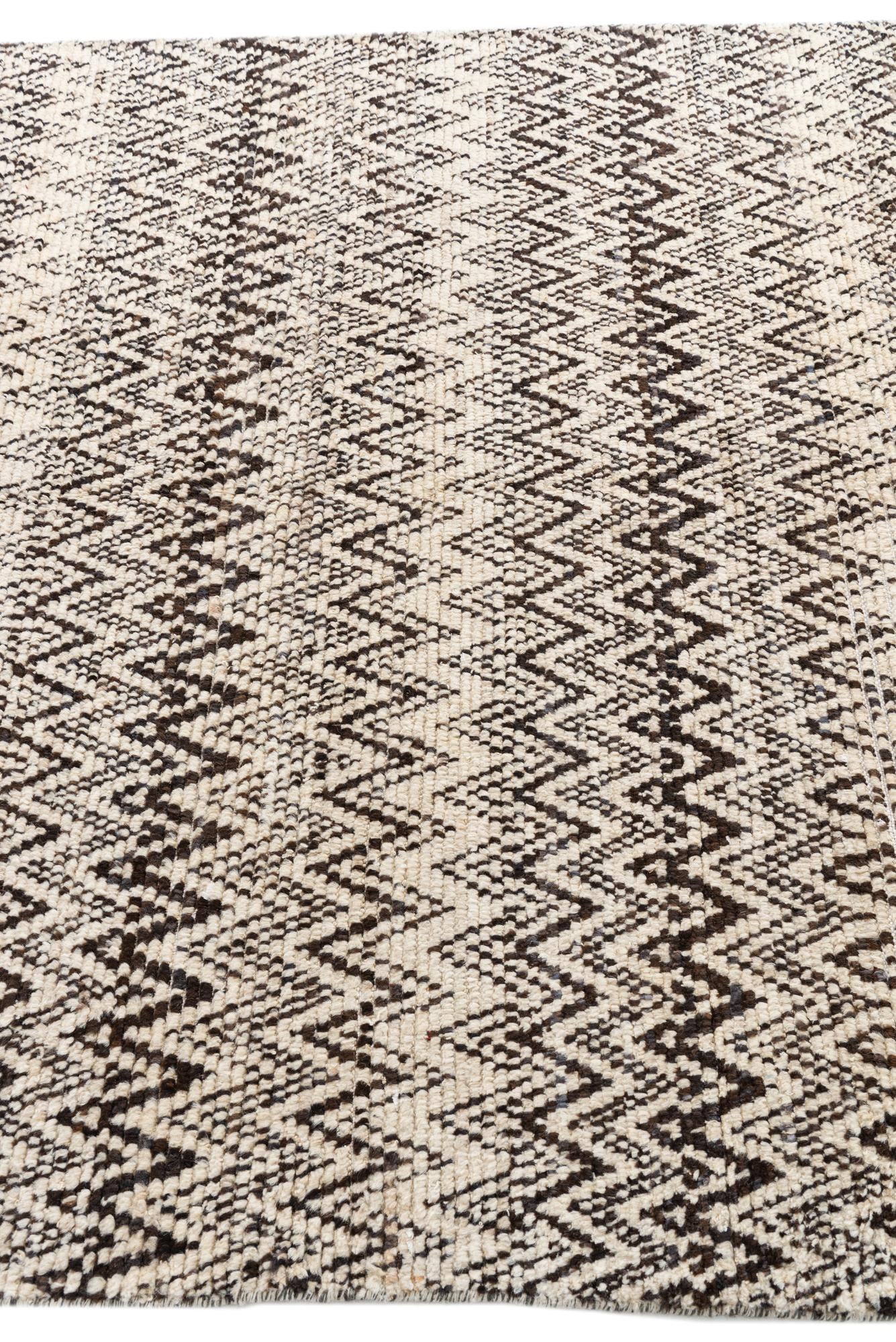 5' 3 x 8' 1 Hand Knotted Moroccan Wool Rug