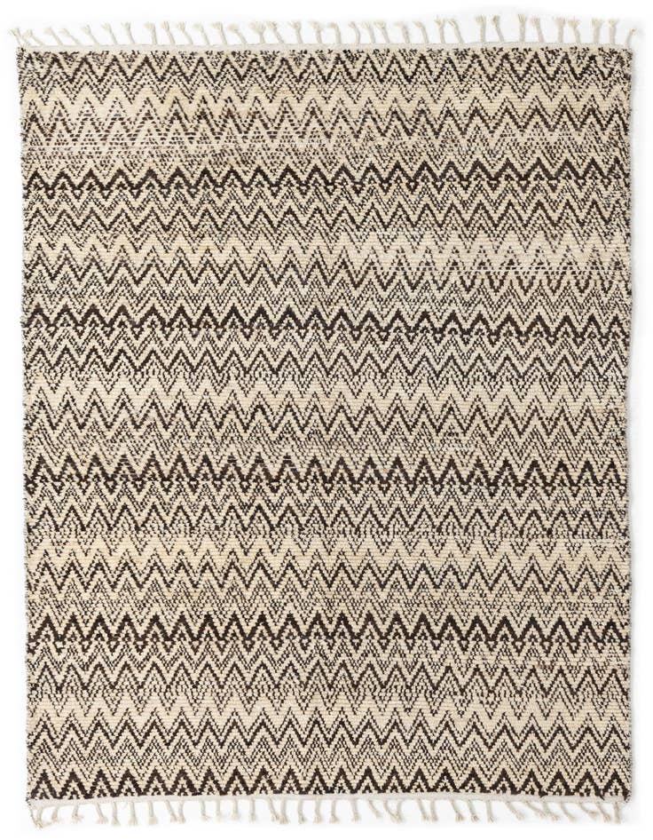 Detail image of 5' 3 x 8' 1 Hand Knotted Moroccan Wool Rug