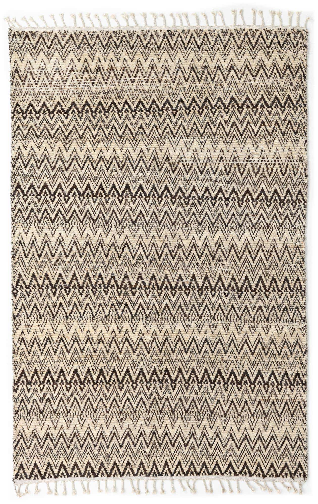 5' 3 x 8' 1 Hand Knotted Moroccan Wool Rug