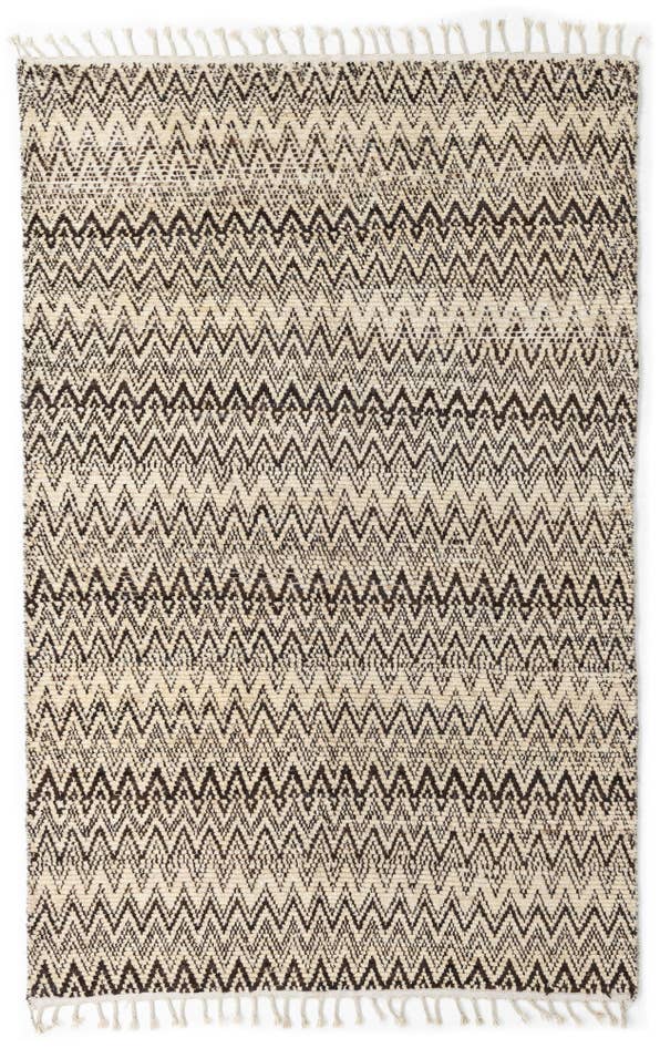 Detail image of 5' 3 x 8' 1 Hand Knotted Moroccan Wool Rug