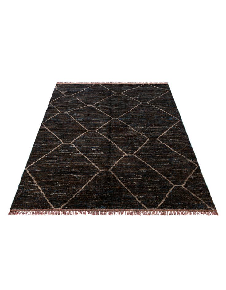 Detail image of 8' 1 x 10'  Hand Knotted Moroccan Wool Rug