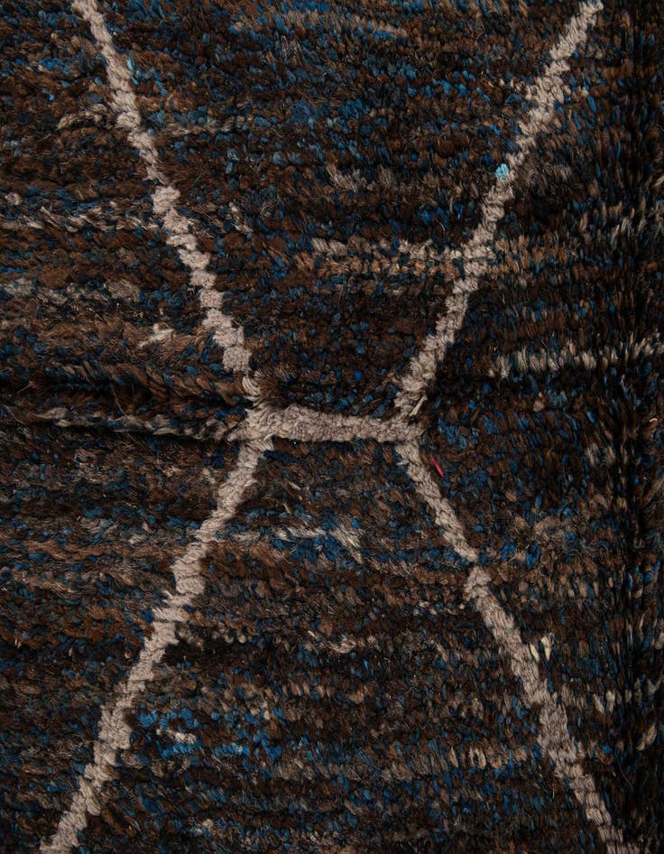 Detail image of 8' 1 x 10'  Hand Knotted Moroccan Wool Rug
