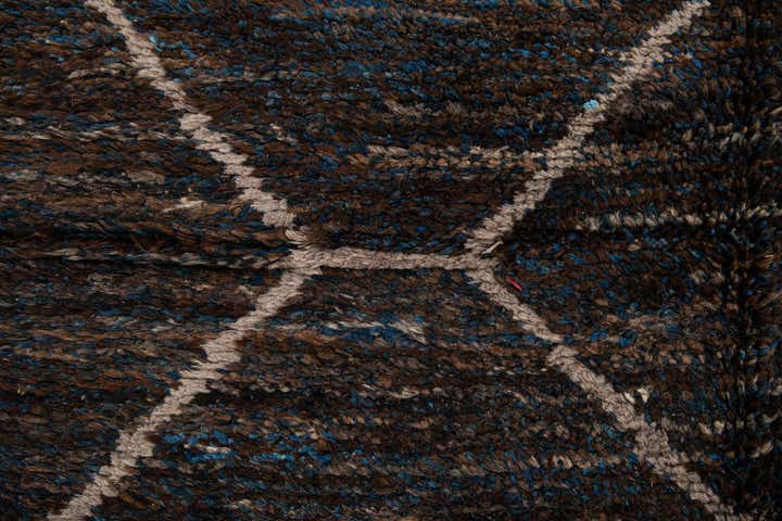 8' 1 x 10' Hand Knotted Moroccan Wool Rug