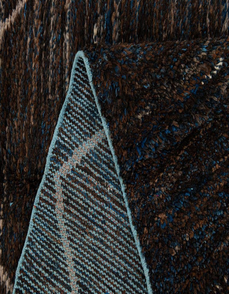 Detail image of 8' 1 x 10'  Hand Knotted Moroccan Wool Rug