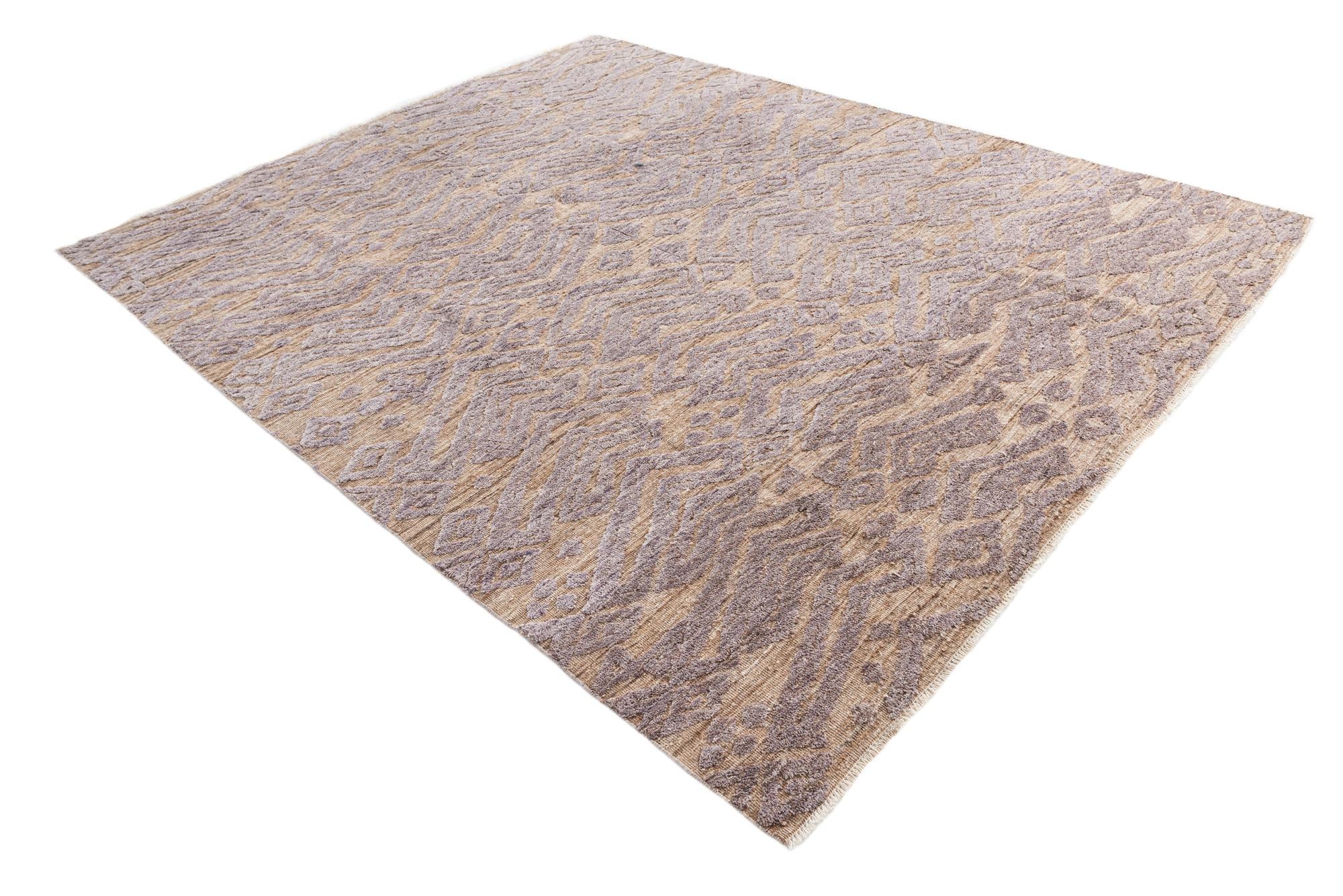 8' 3 x 10' 4 Hand Knotted Moroccan Wool Rug