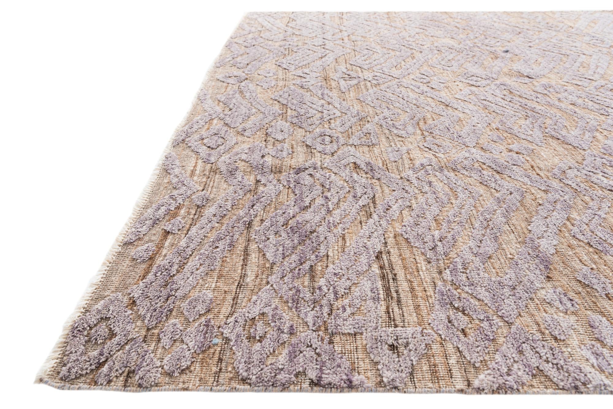 8' 3 x 10' 4 Hand Knotted Moroccan Wool Rug