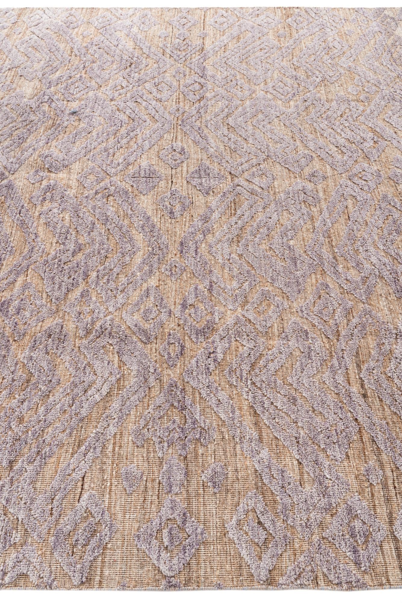 8' 3 x 10' 4 Hand Knotted Moroccan Wool Rug