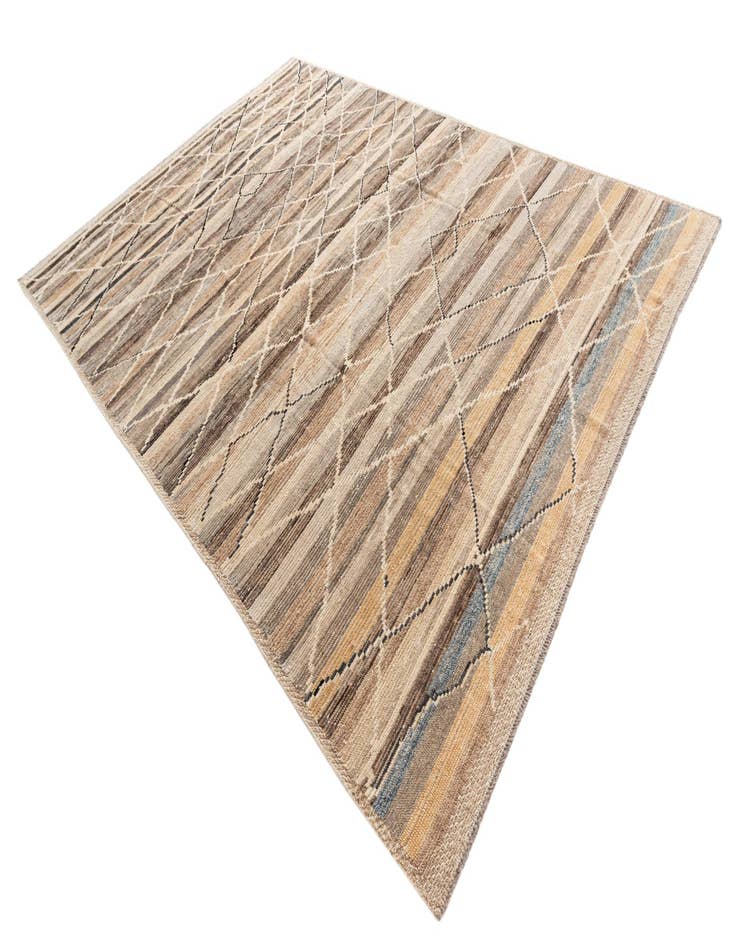 Detail image of 8' 10 x 12' 2  Hand Knotted Moroccan Wool Rug