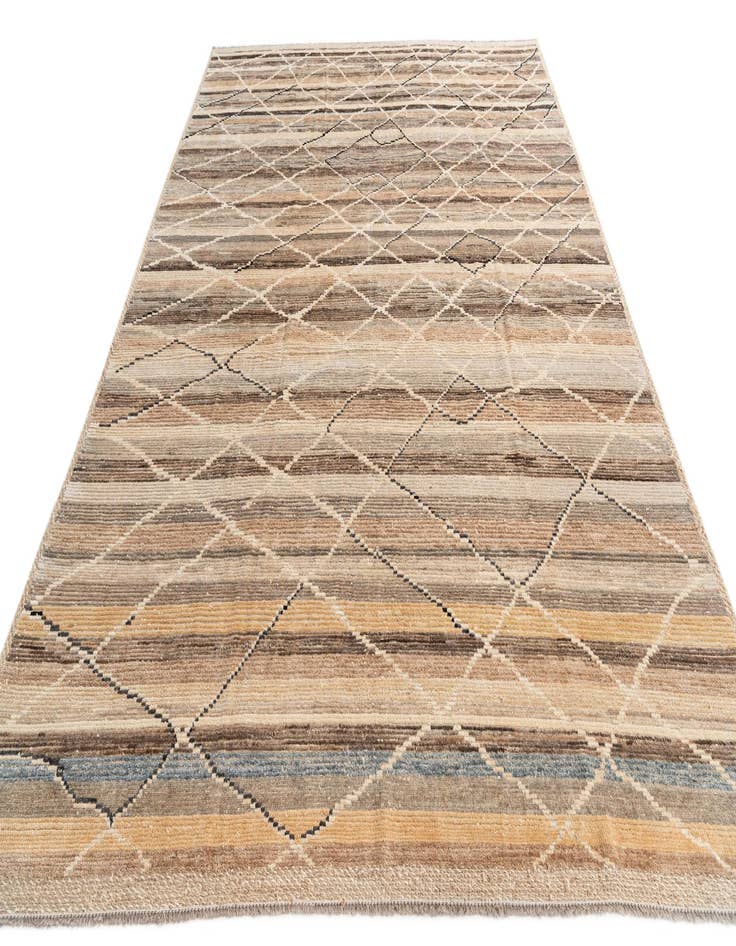 Detail image of 8' 10 x 12' 2  Hand Knotted Moroccan Wool Rug