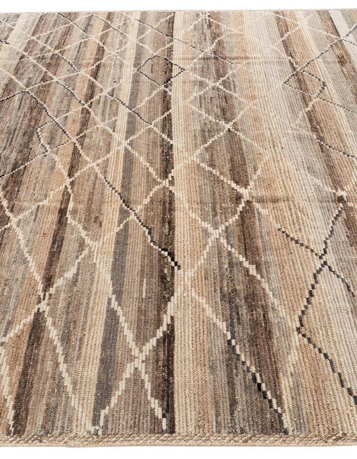 Detail image of 8' 10 x 12' 2  Hand Knotted Moroccan Wool Rug