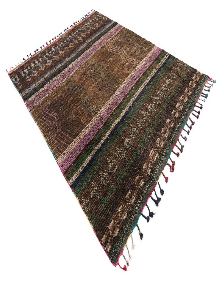 Detail image of 7' 9 x 9' 9  Hand Knotted Moroccan Wool Rug