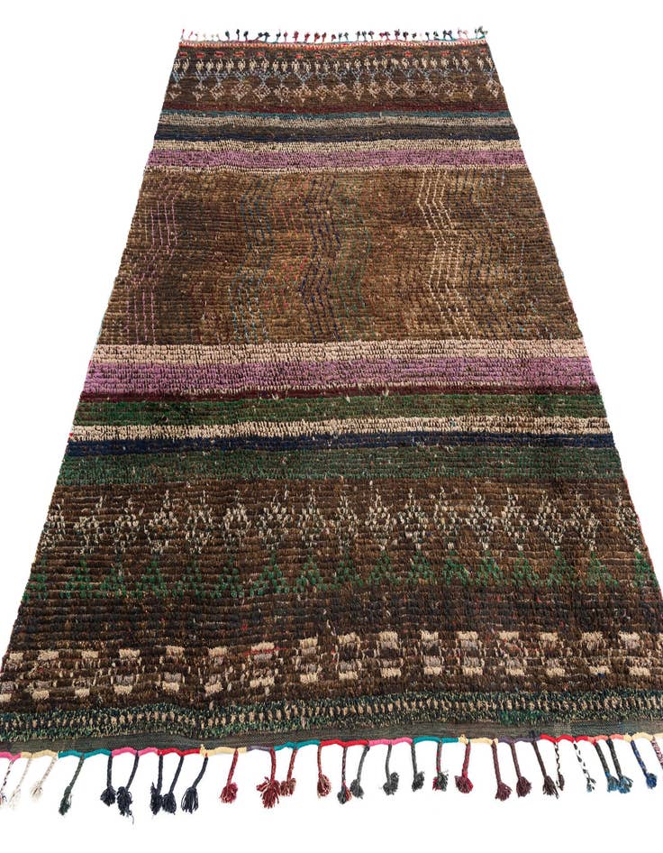 Detail image of 7' 9 x 9' 9  Hand Knotted Moroccan Wool Rug