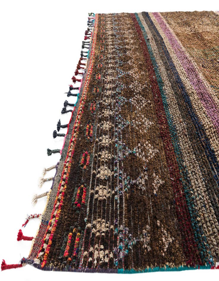 Detail image of 7' 9 x 9' 9  Hand Knotted Moroccan Wool Rug