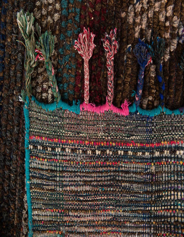 Detail image of 7' 9 x 9' 9  Hand Knotted Moroccan Wool Rug